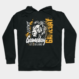 Vintage Lions Gameday // High School Lions School Spirit Hoodie